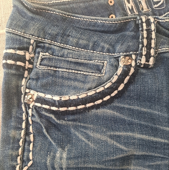 Miss Chic USA Embellished Bootcut Jeans – Size 7 - Picture 4 of 10